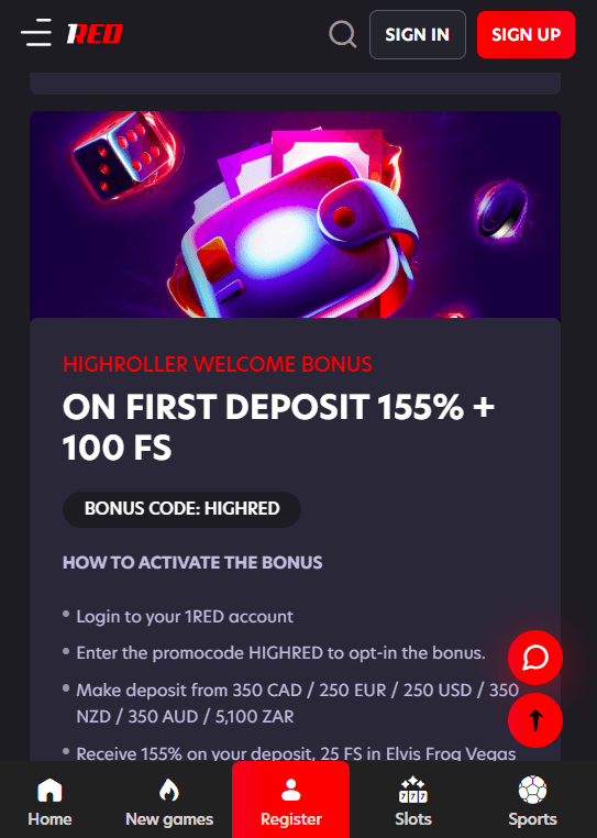 1red Casino Login and Mirror Access for United Kingdom Users