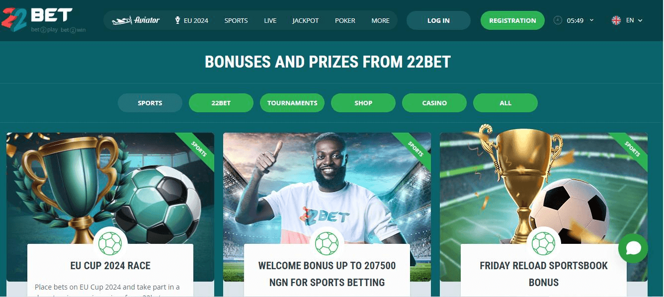 22bet bonus