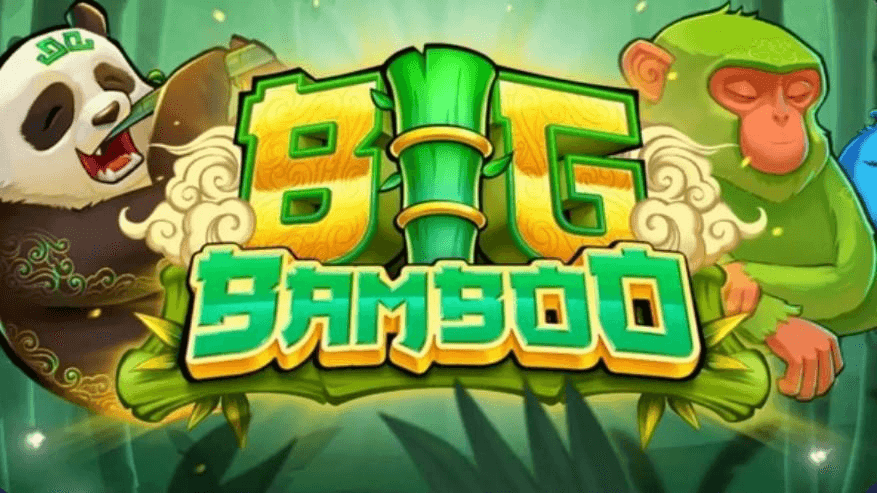 Screenshot des Big Bamboo Slot Spielbildschirms mit Symbolen und Walzen