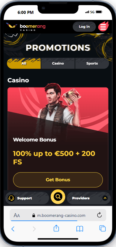 Boomerang bet login