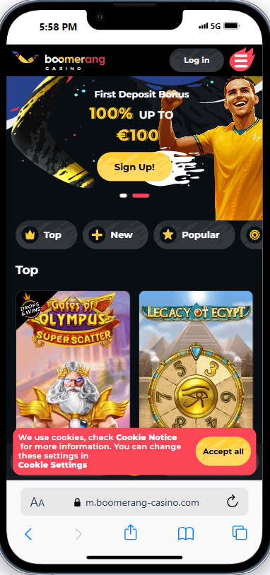Boomerang Casino Zahlungsmethoden: Welche Optionen es gibt