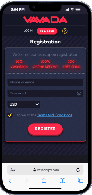 Vavada bonus