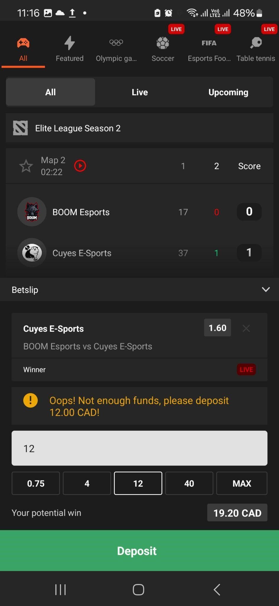 Ggbet App Képernyőkép