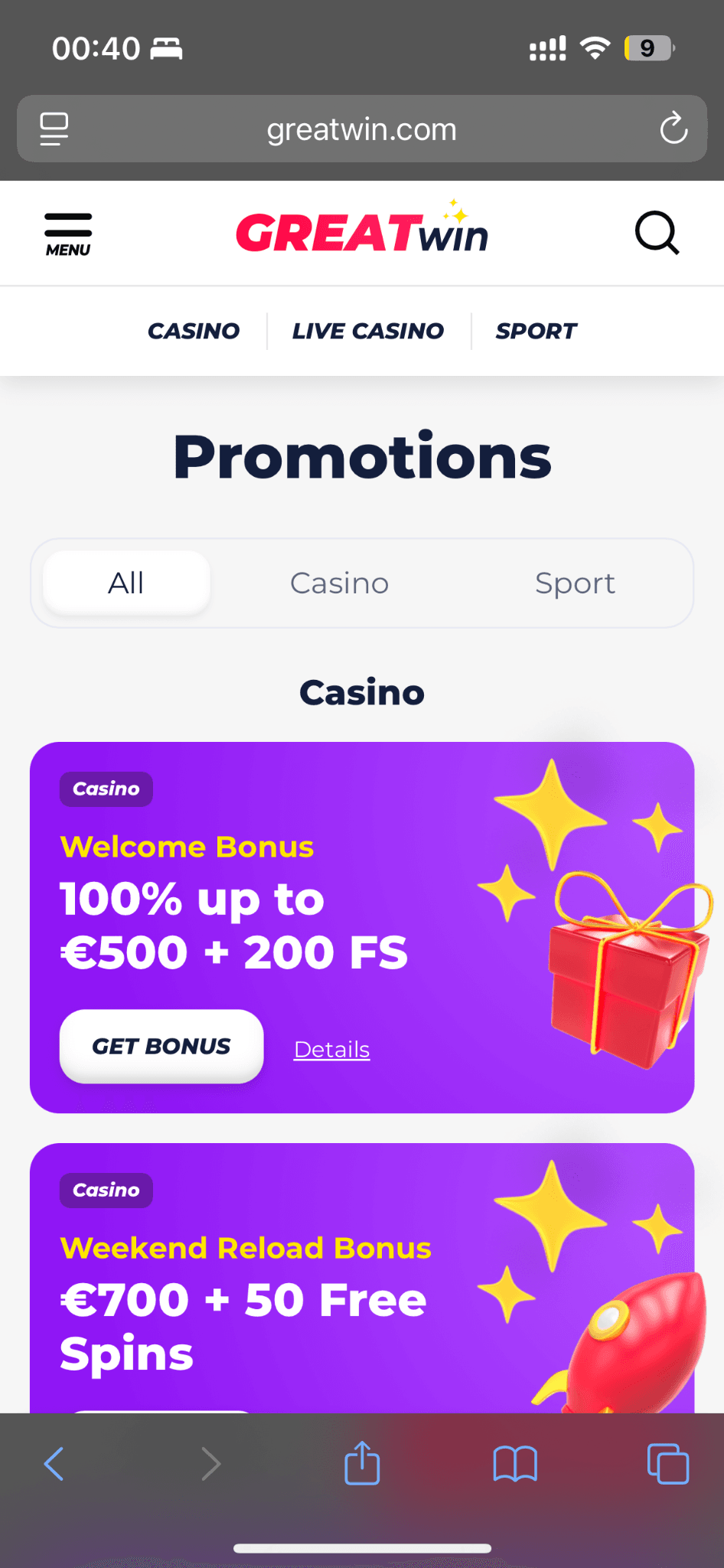 Greatwin online casino