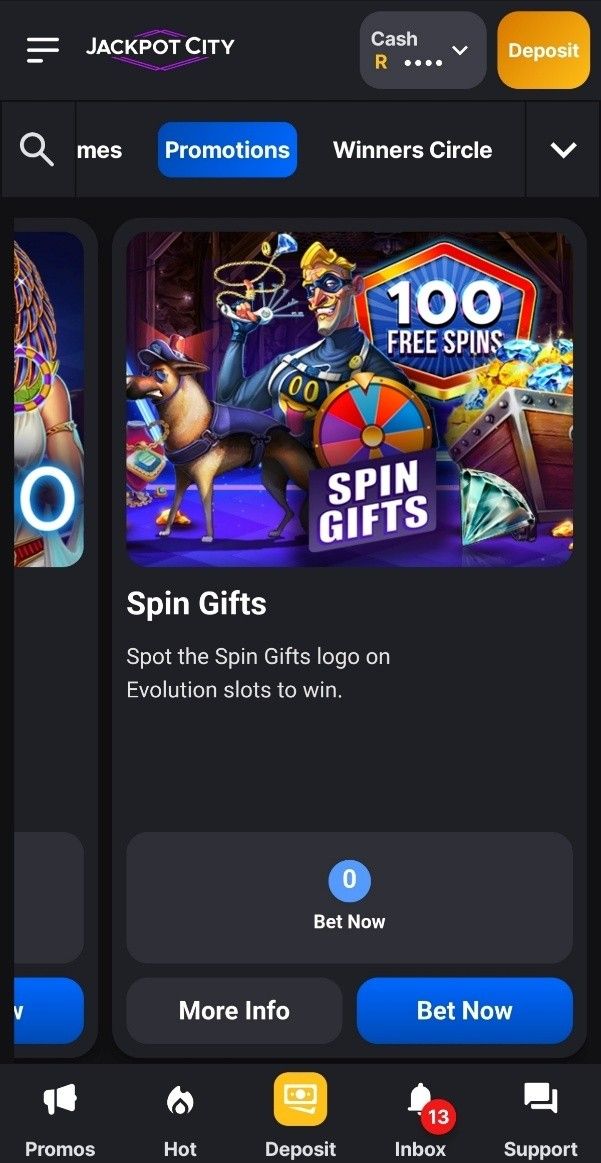 Jackpot City Casino Gifts
