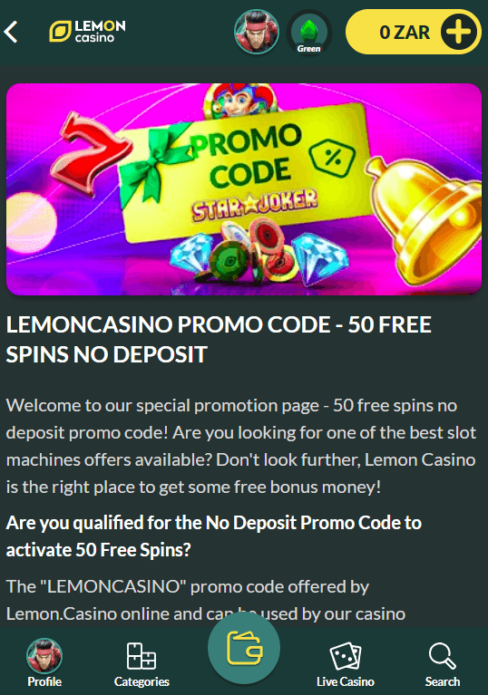 Lemon Casino Promo