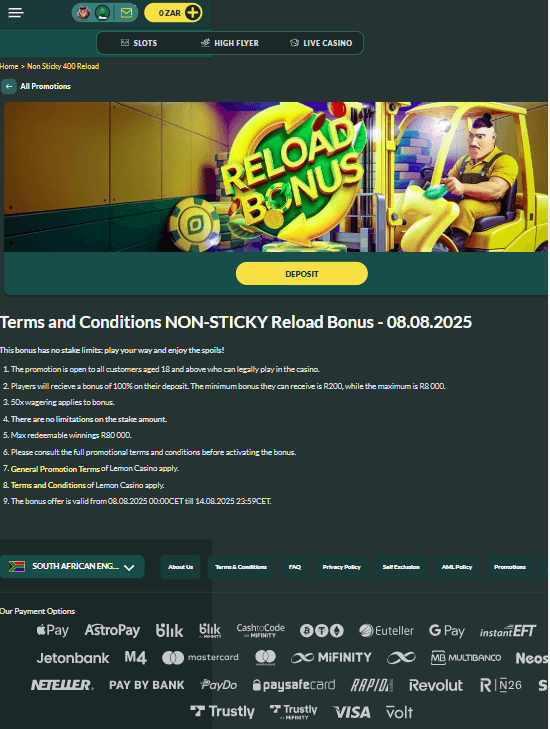 Lemon Casino Bónusz Kép