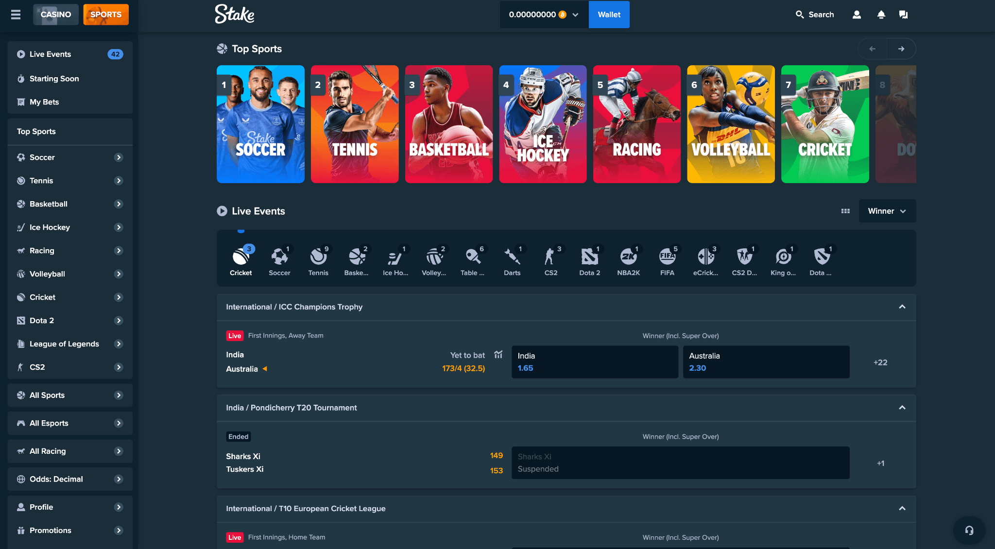 Stake.com Sports Betting Review