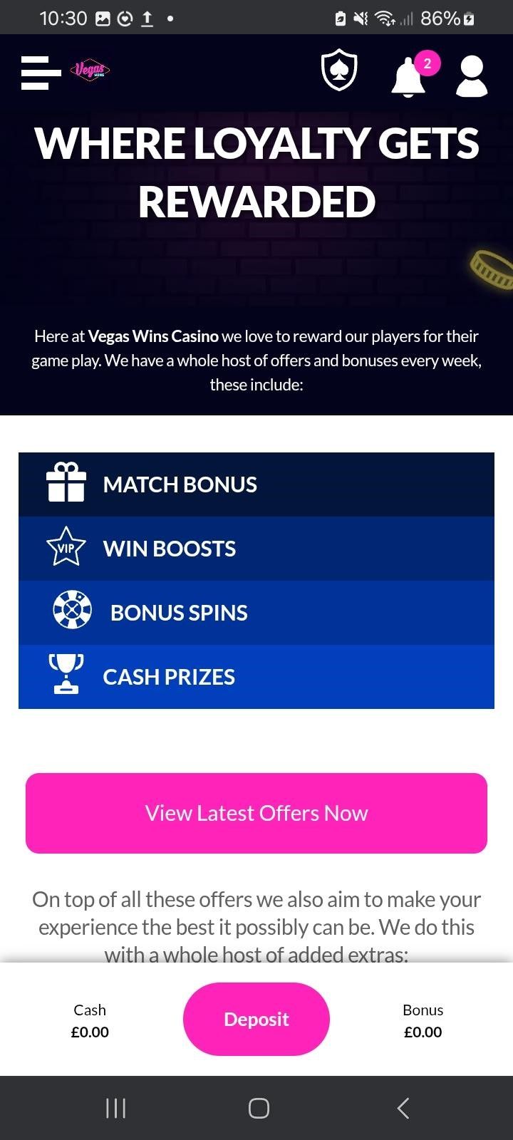 Instant Withdrawal Options at Vegas Wins Casino: A UK Player’s Review