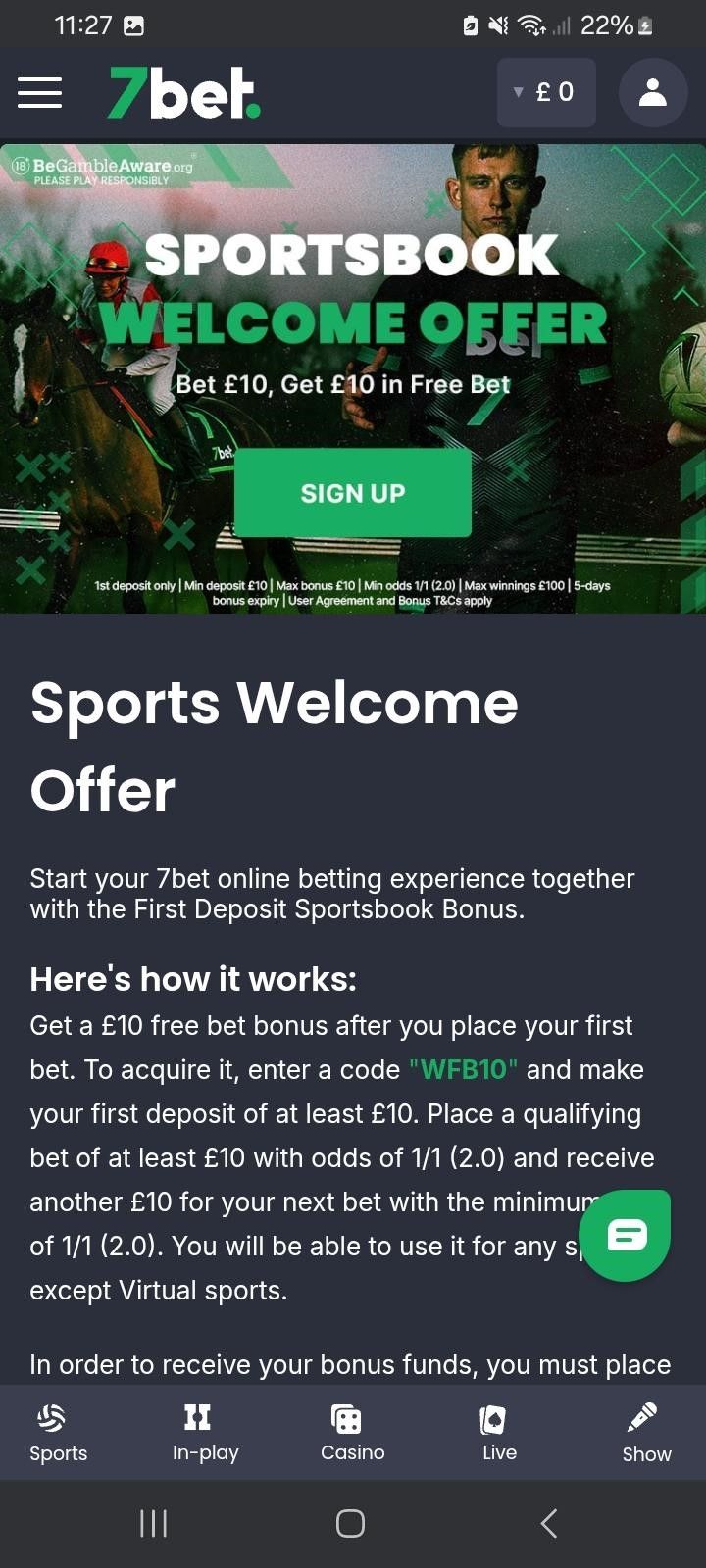 Bet7 bonus