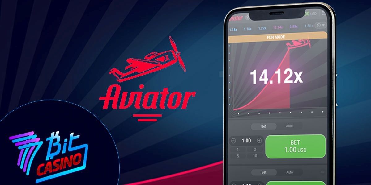 Screenshot des Aviator-Spiels mit fliegendem Flugzeug und Multiplikator