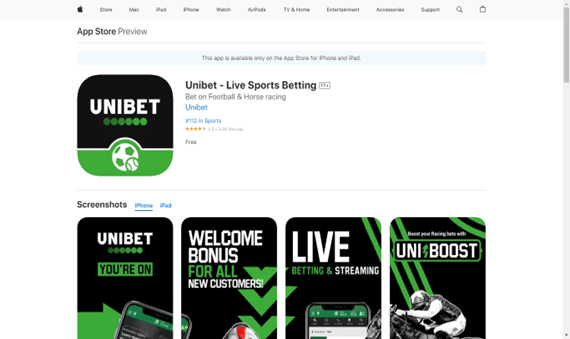 UniBet App Preview